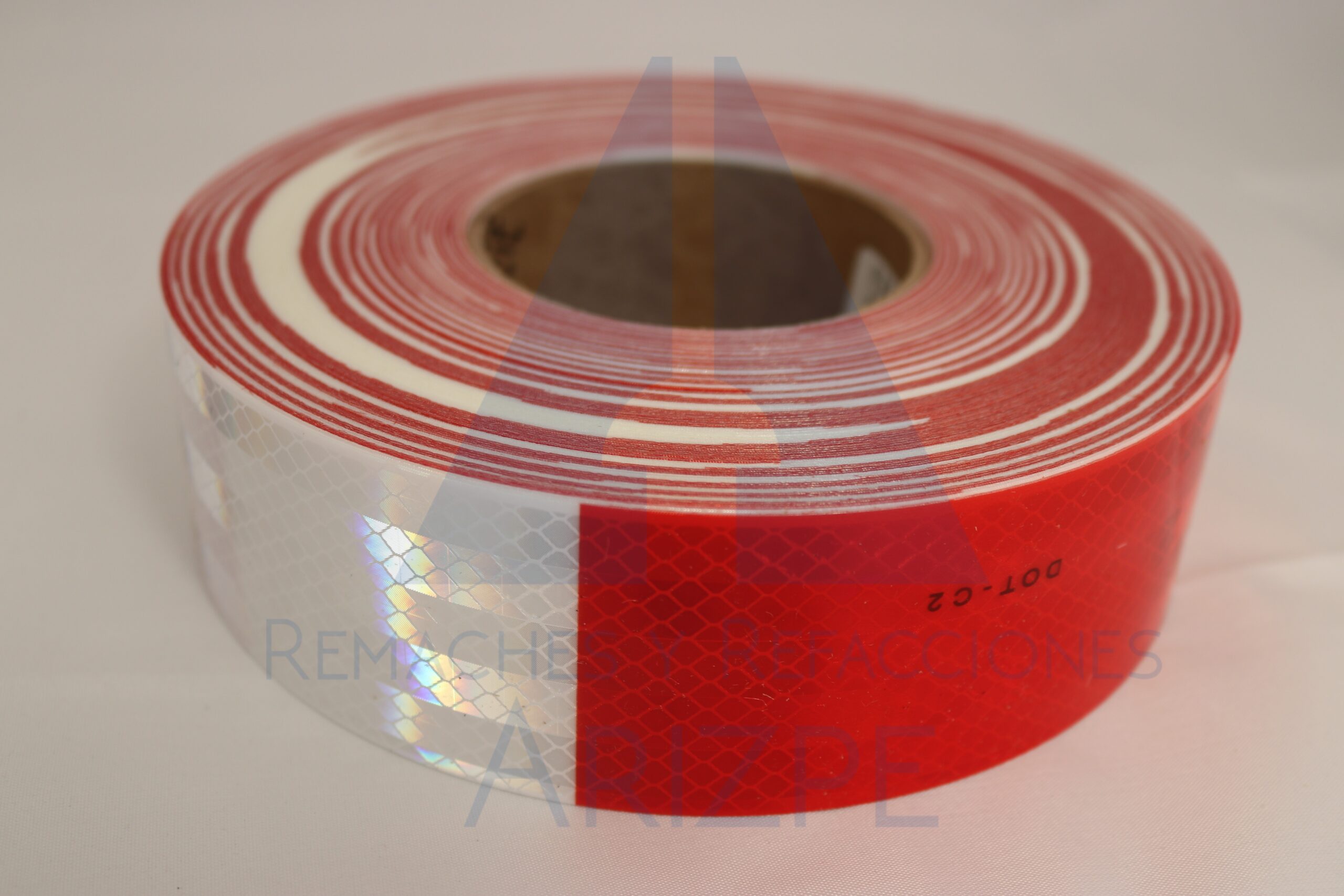 CINTA REFLEJANTE BLANCO Y ROJO (2 In X 150 Ft)